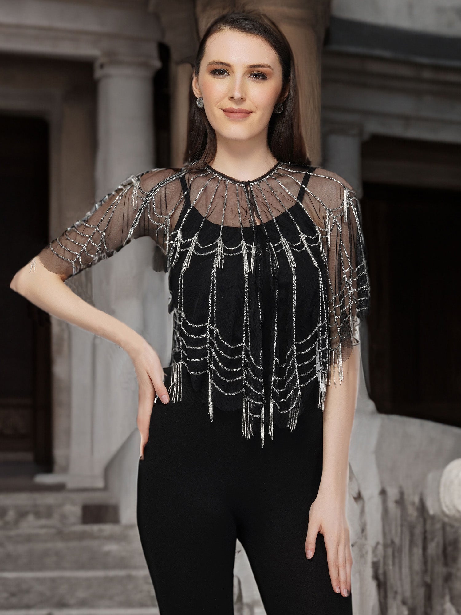 Long sleeve clearance tulle shrug