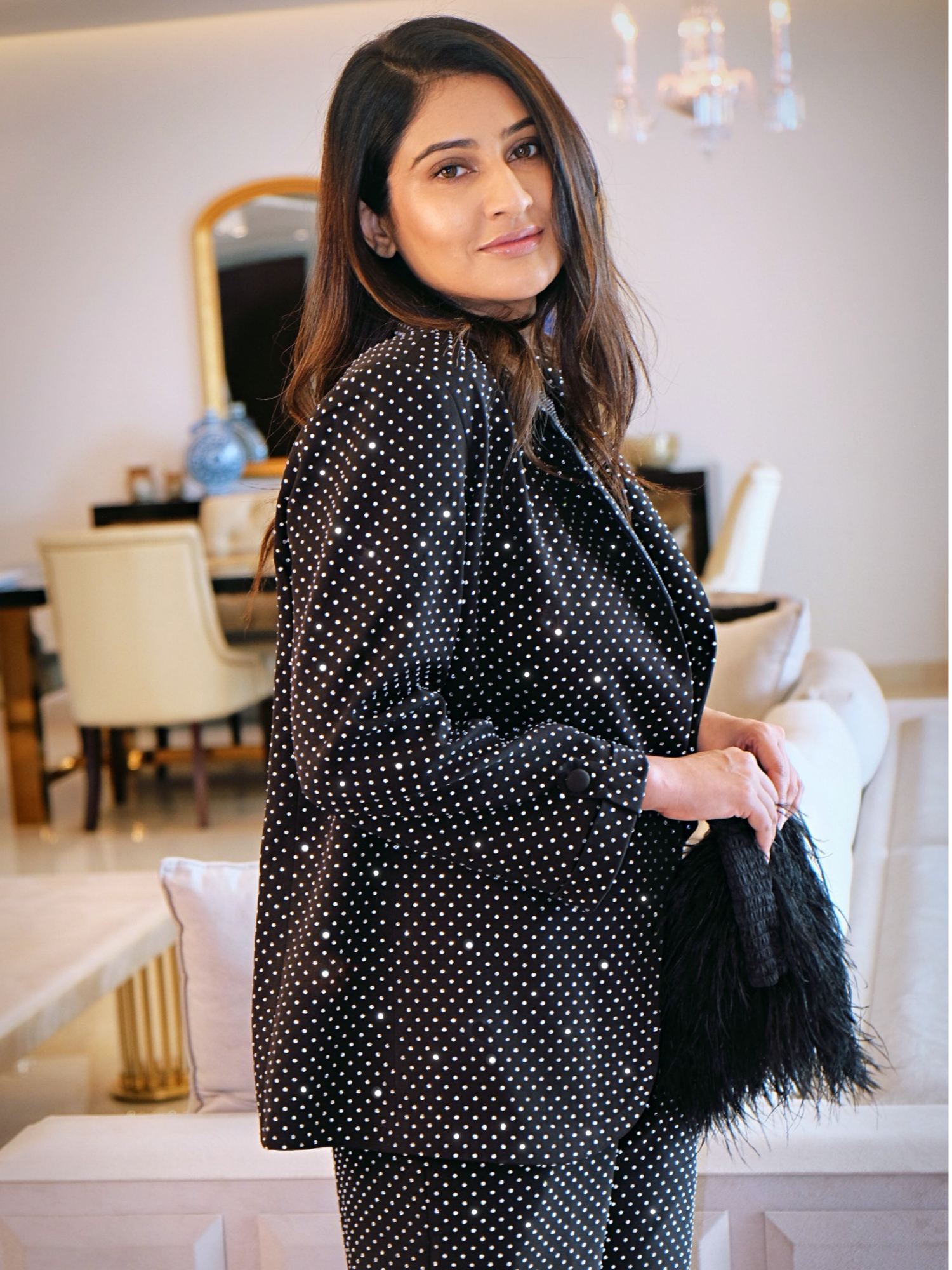 Sparkling studded Blazer