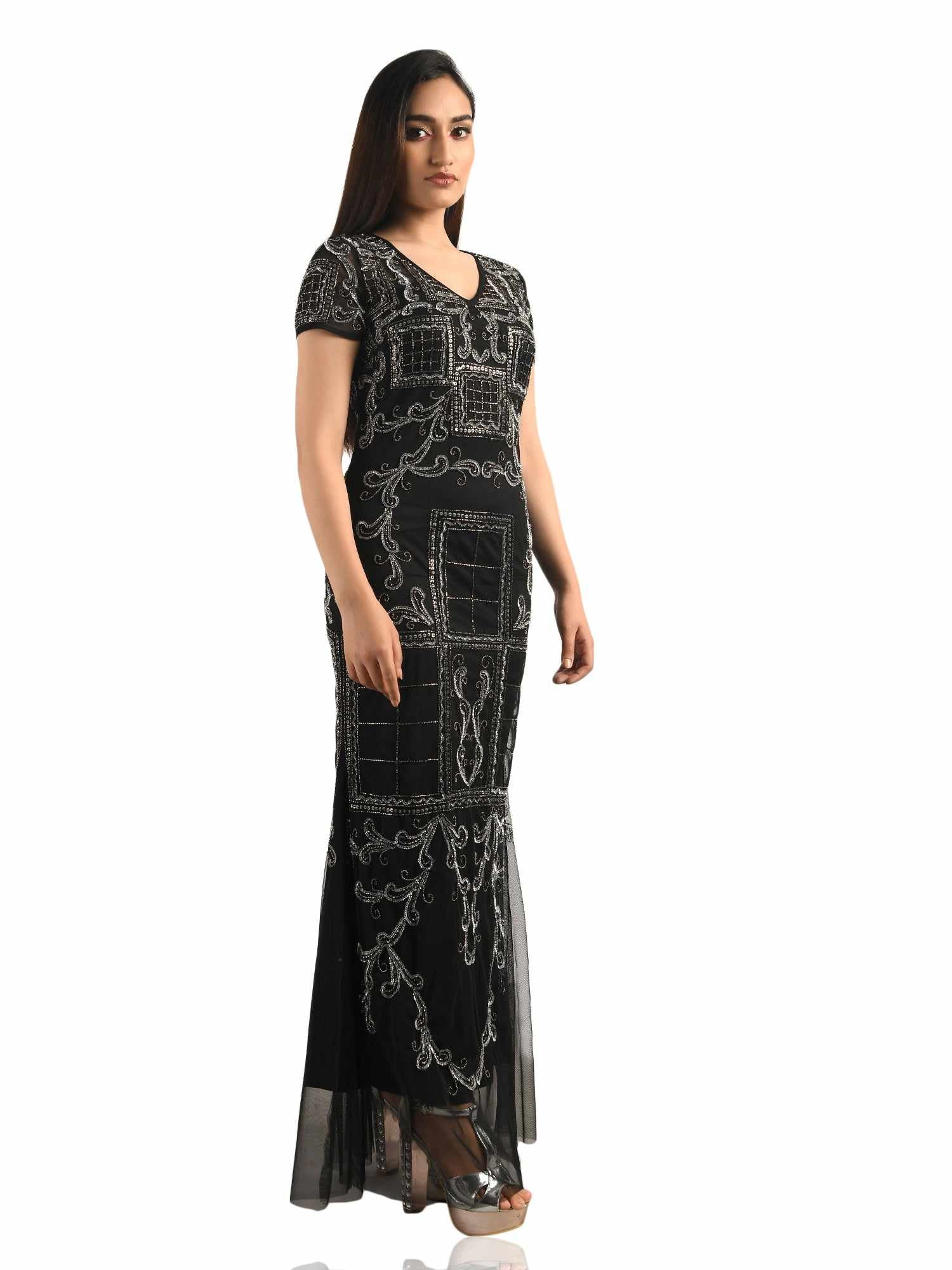 cinderella divine v neck gown
