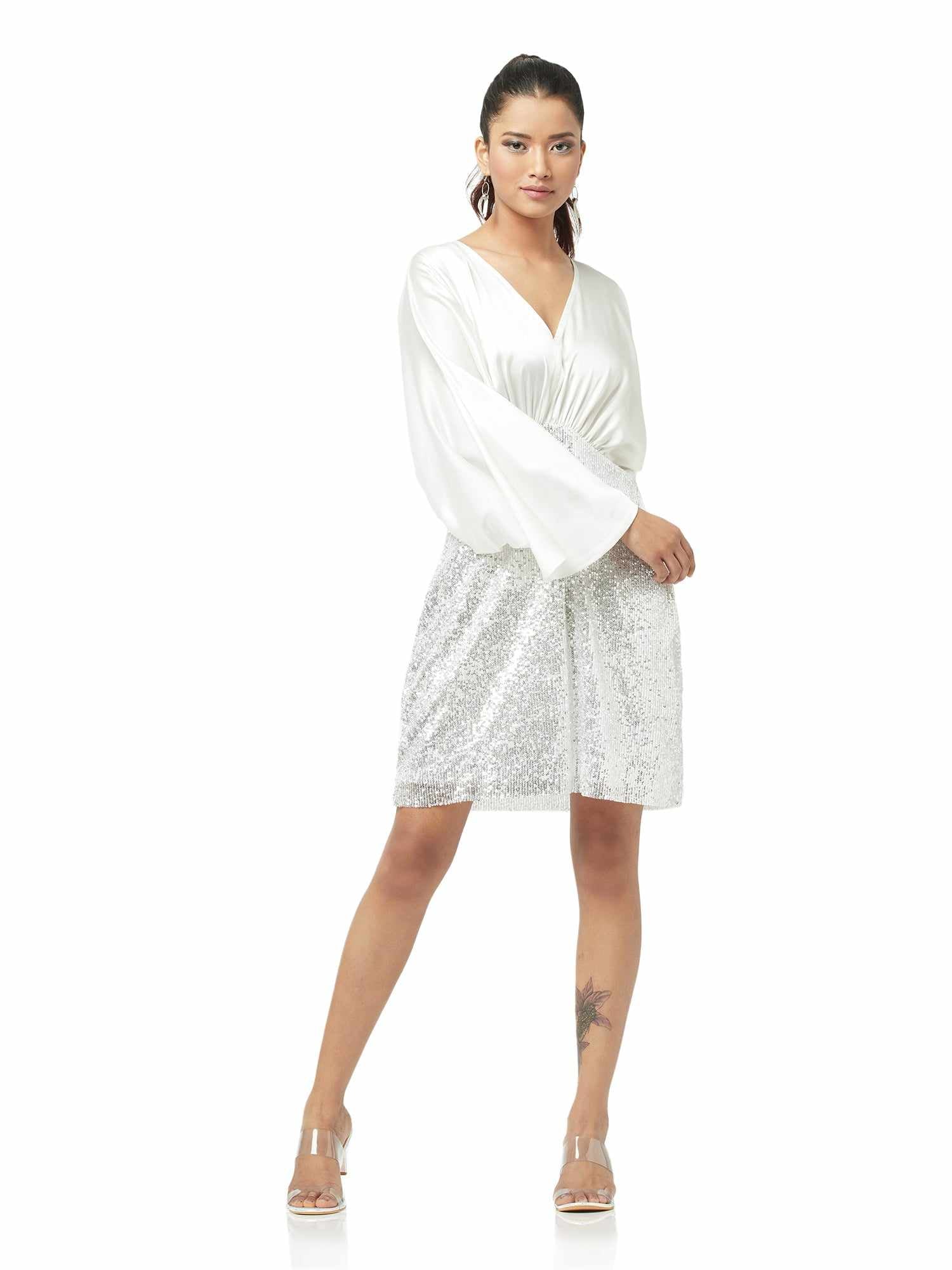 shimmer it real embellished dress