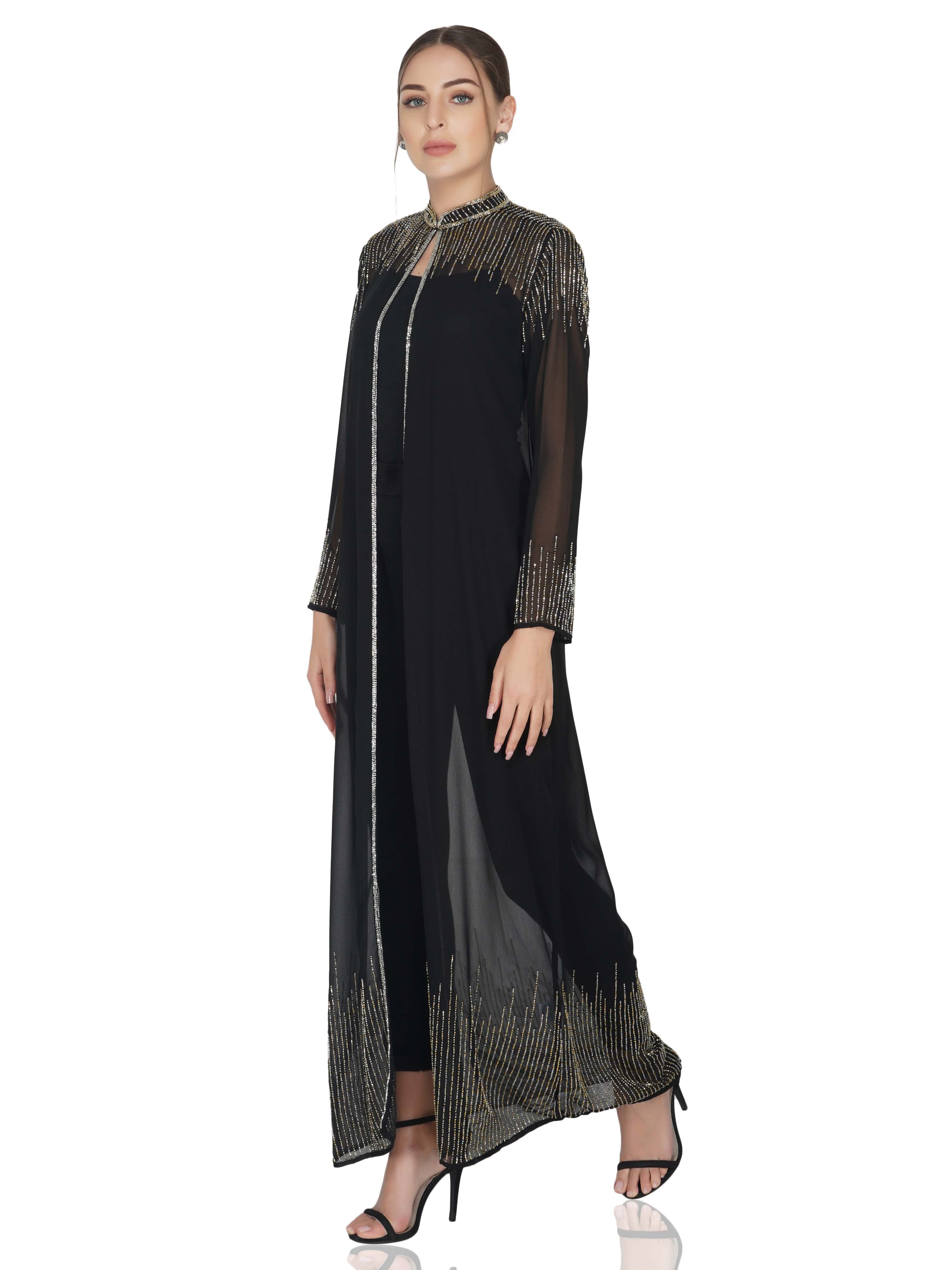 Attic Salt Embellished long cape