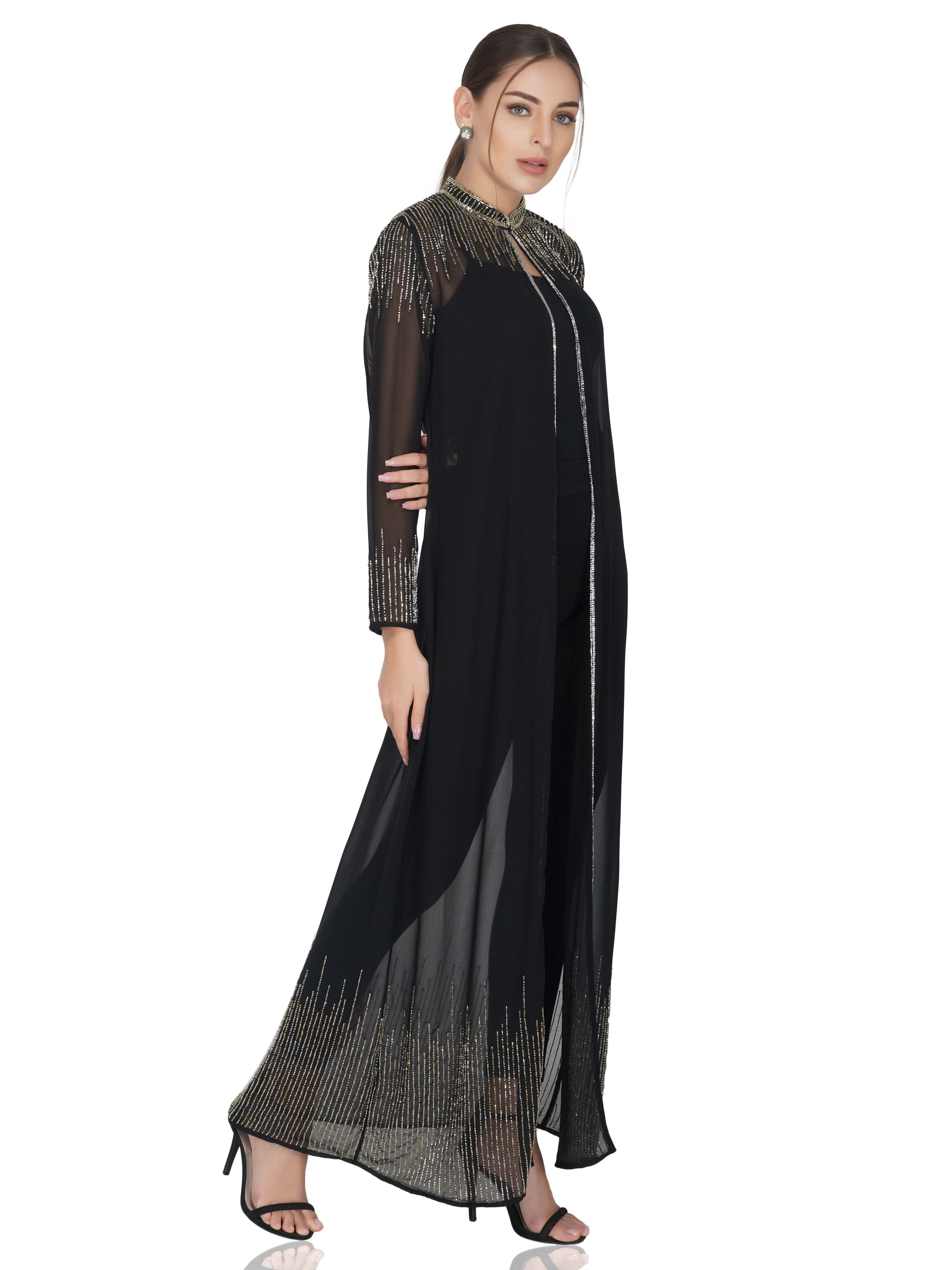 Attic Salt Embellished long cape