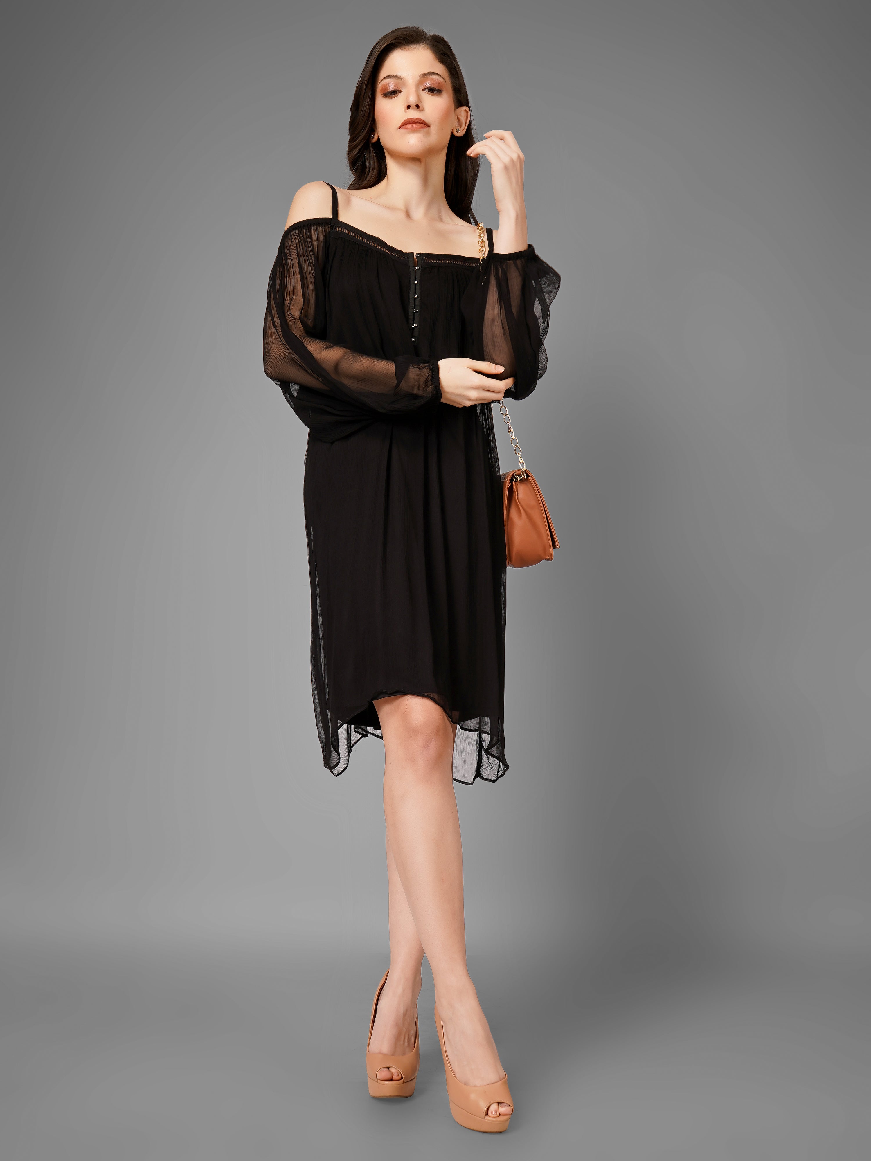 Easy- Brezy Black Dress