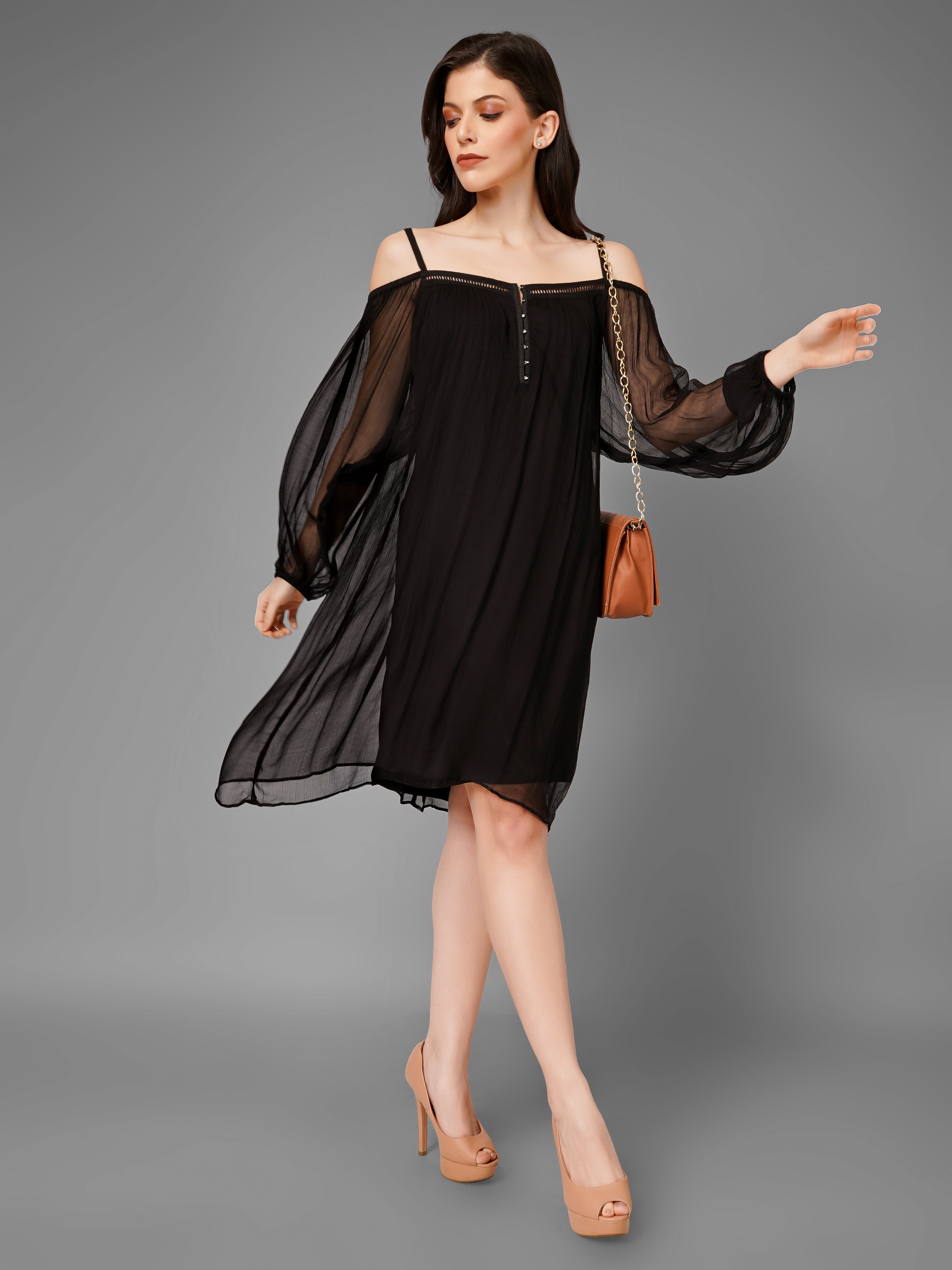 Easy- Brezy Black Dress