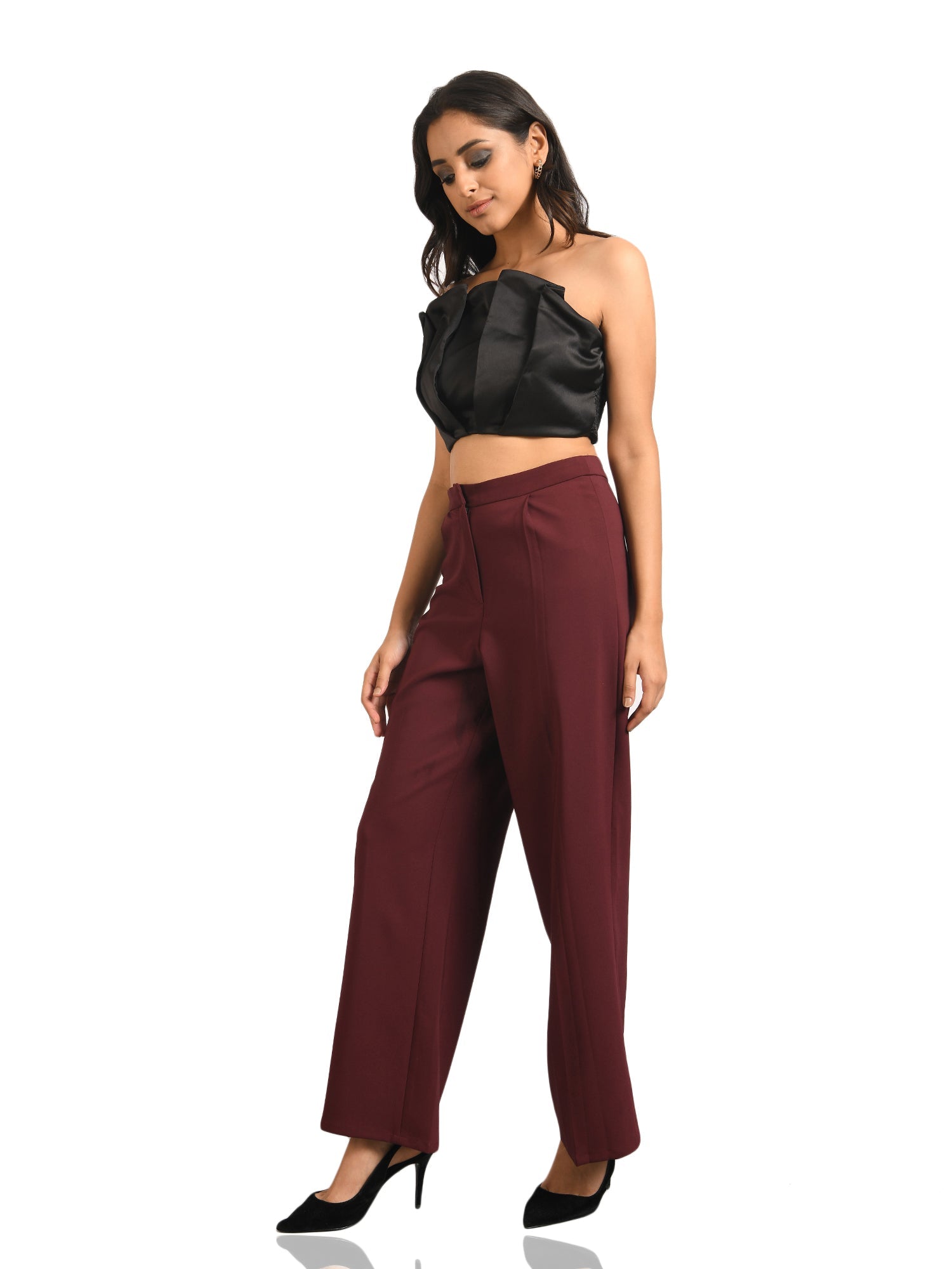 regular fit wine pant