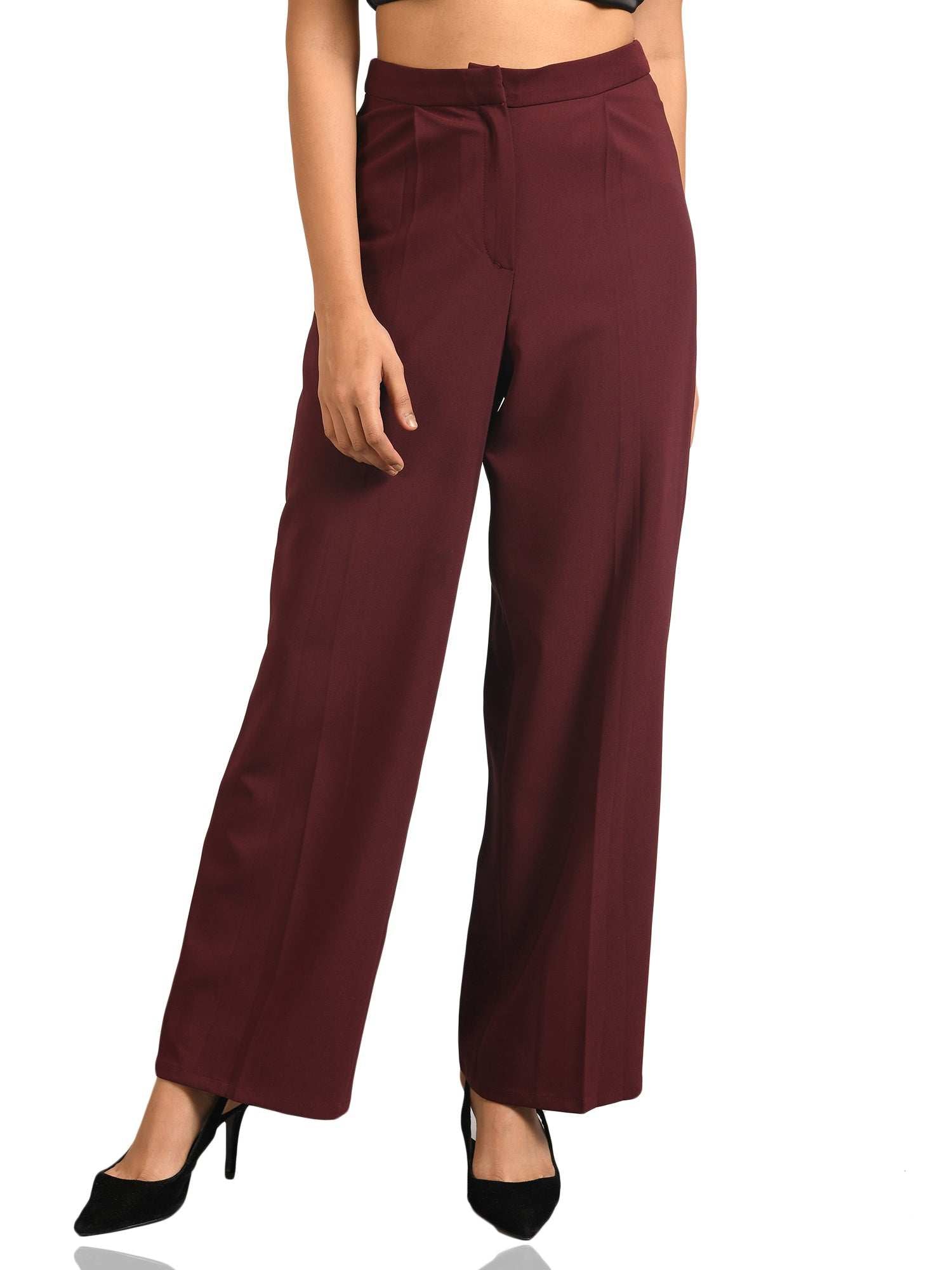 regular fit wine pant