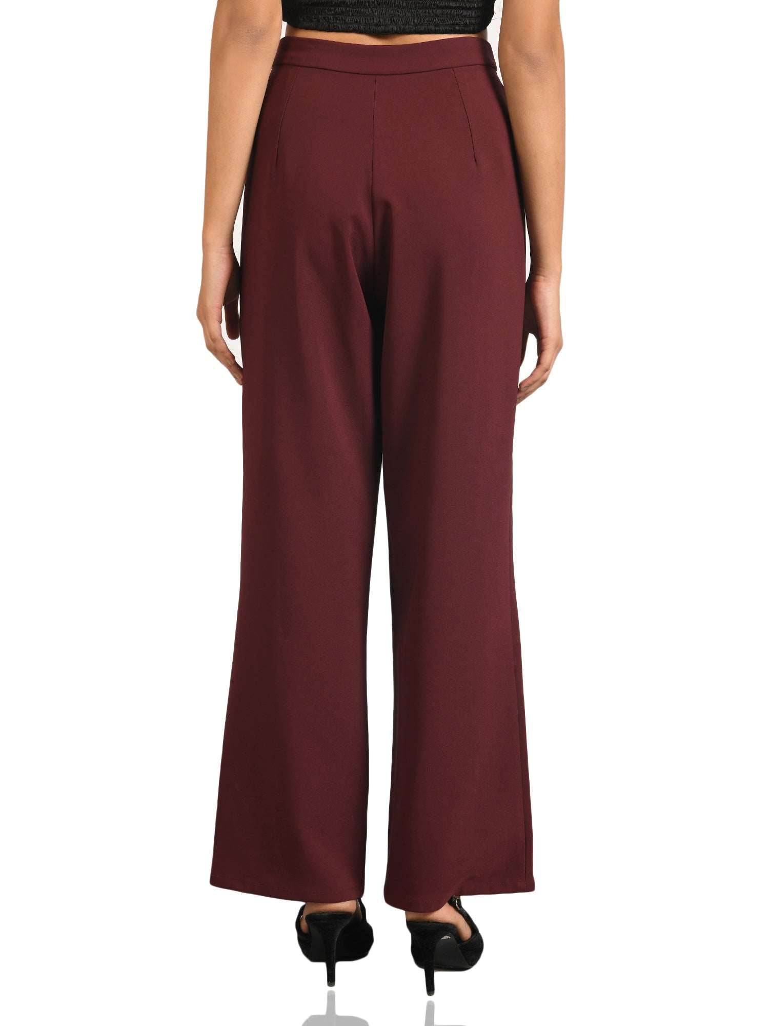 regular fit wine pant