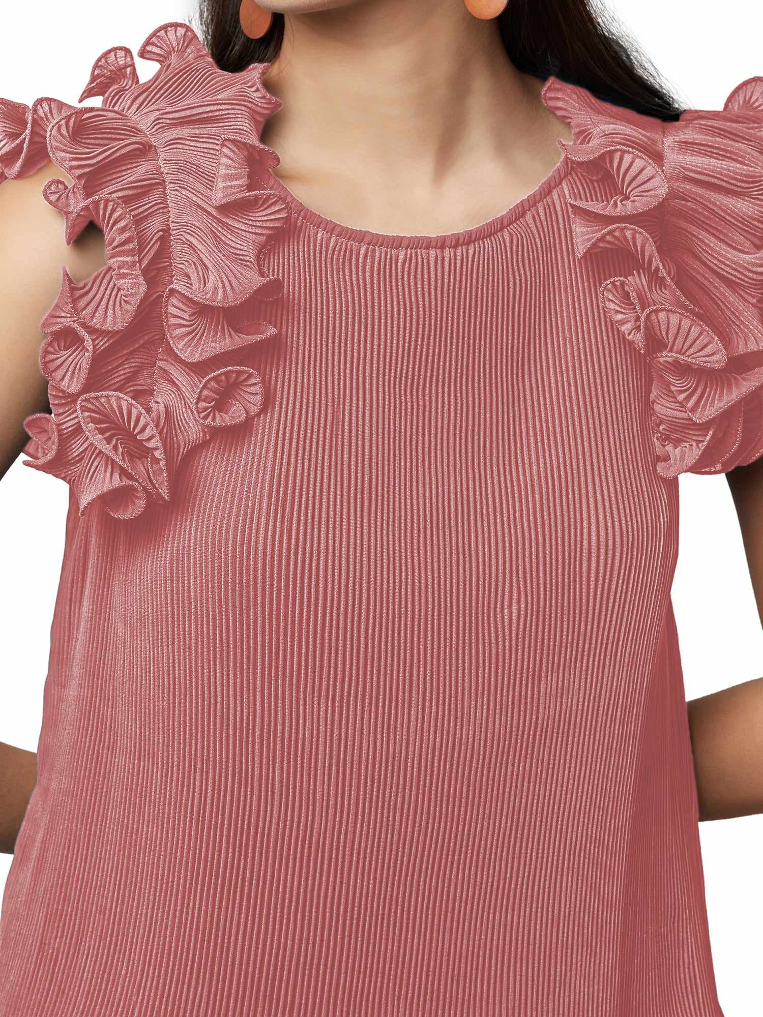 tinny pink dramatic sleeve top